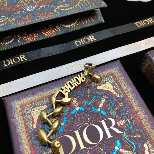 Dior飾品 迪奧經典熱銷款單邊耳釘DIOR馬眼系列葉子鑽石髮卡髮夾  zgd1471